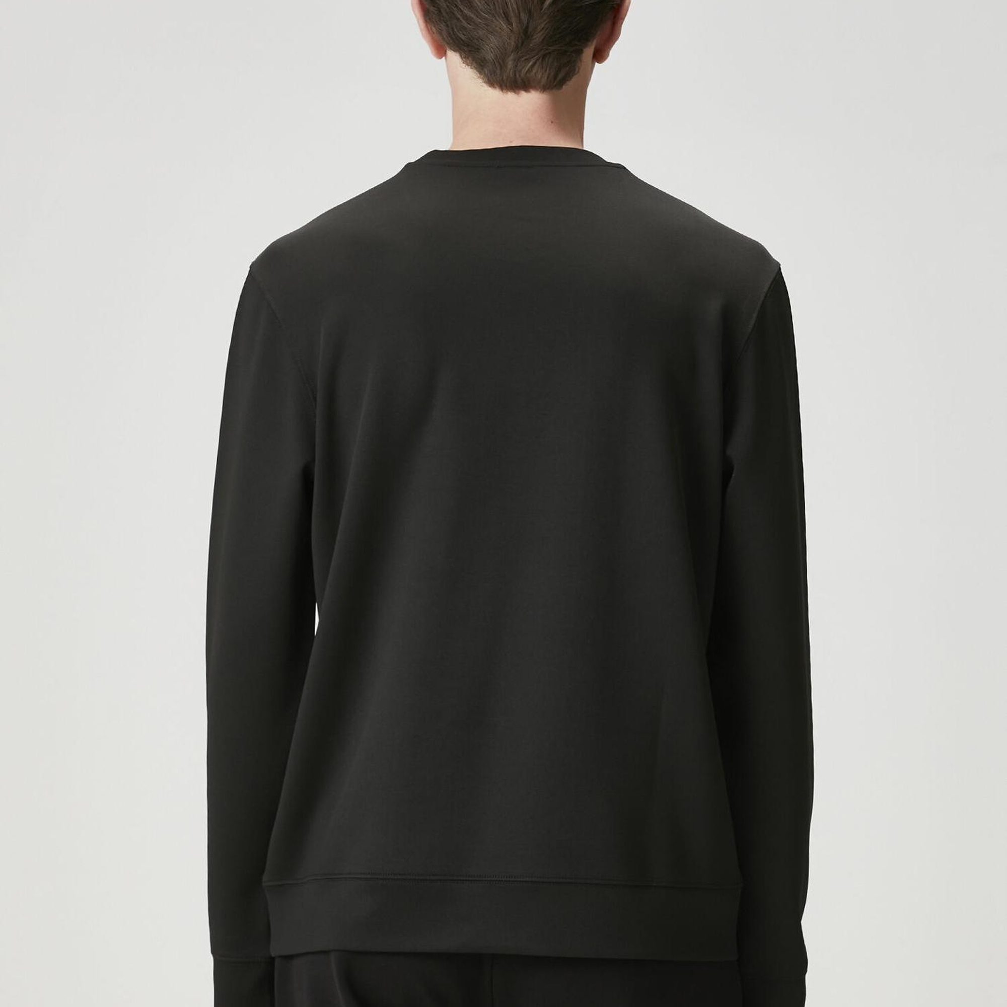 Beymen Club Erkek Siyah Logo Baskı Detaylı Sweatshirt