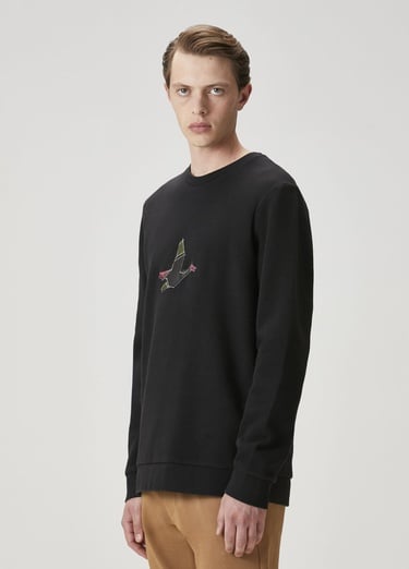  Beymen Club Erkek Siyah Logolu Sweatshirt