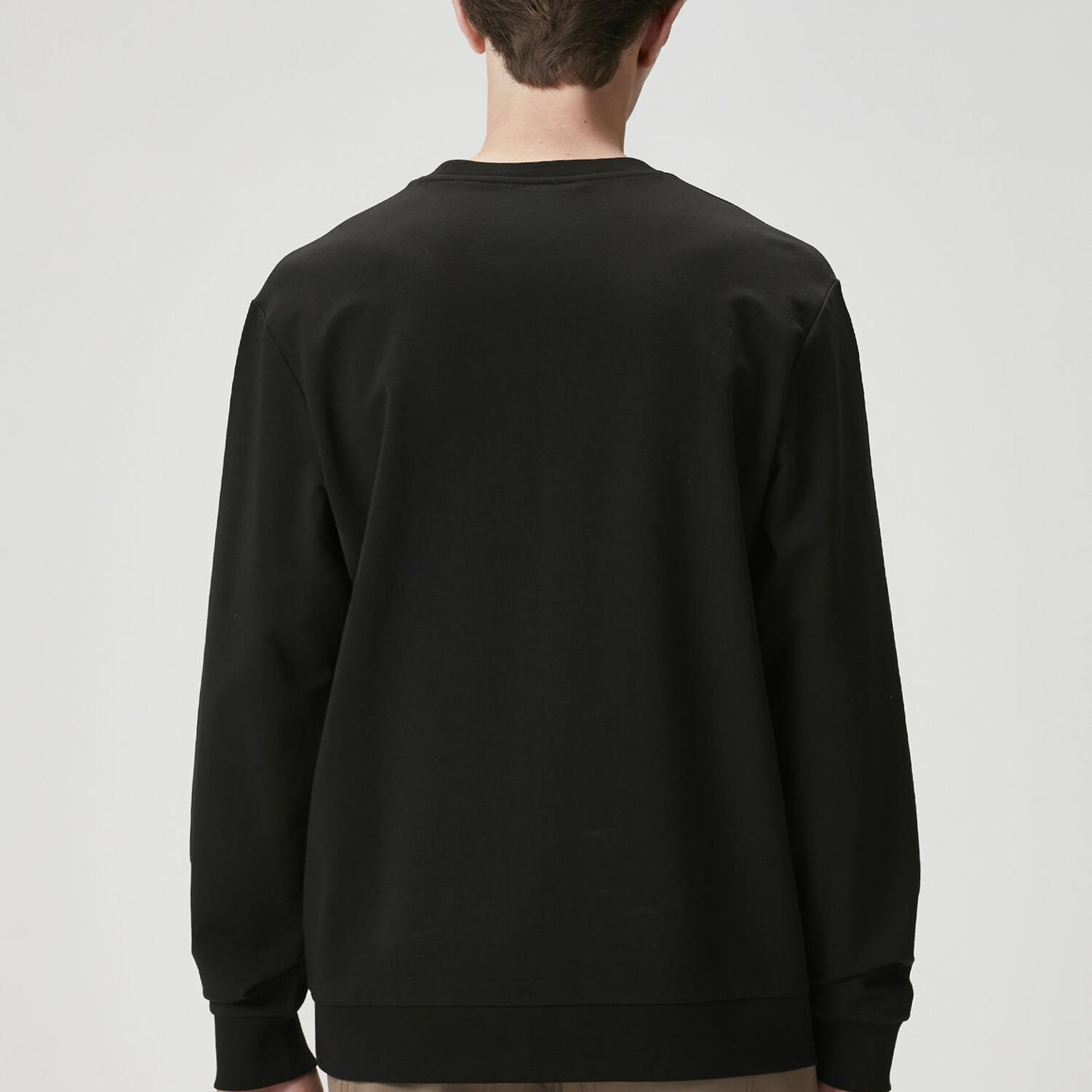 Beymen Club Erkek Siyah Logo Nakışlı Sweatshirt