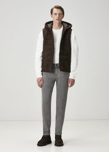  Beymen Club Erkek Kırık Beyaz Waffle Dokulu Oversized Sweatshirt