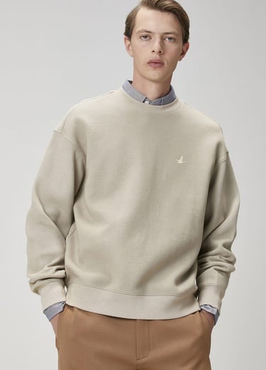  Beymen Club Erkek Koyu Bej Sweatshirt