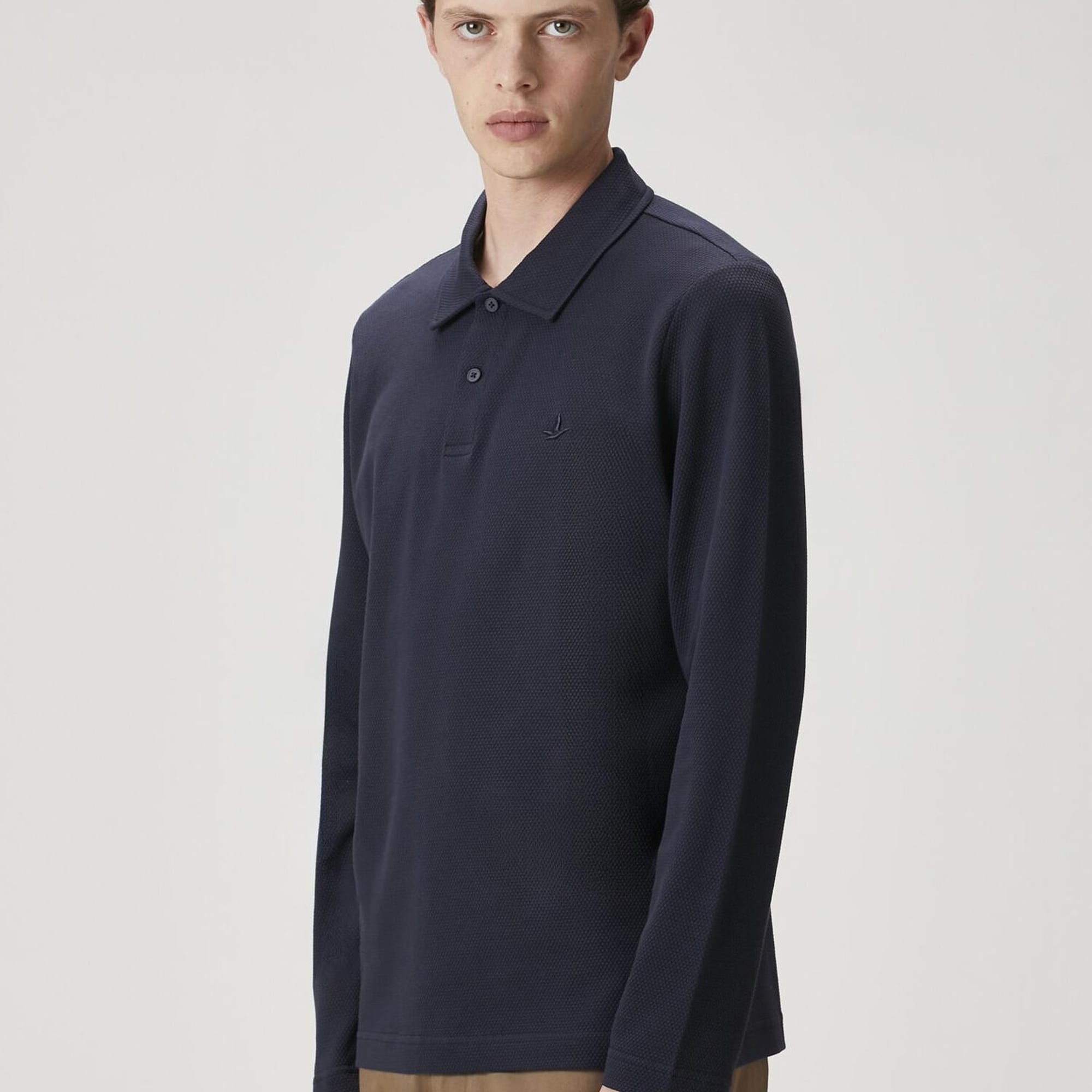 Beymen Club Erkek Lacivert Polo Yaka Sweatshirt