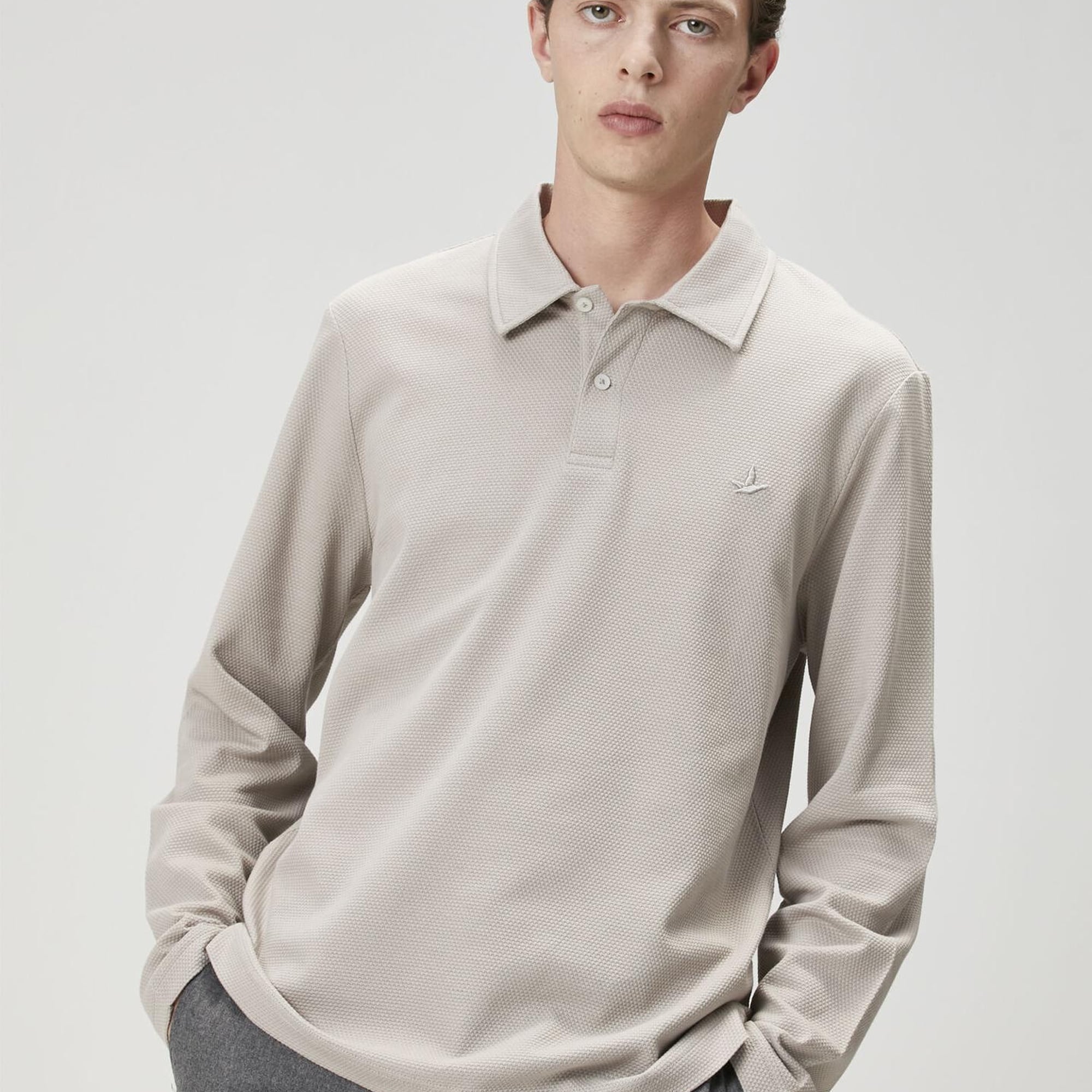 Beymen Club Erkek Bej Polo Yaka Sweatshirt