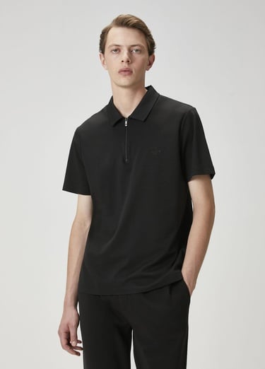  Beymen Club Erkek Comfort Fit Siyah Polo Yaka T-shirt