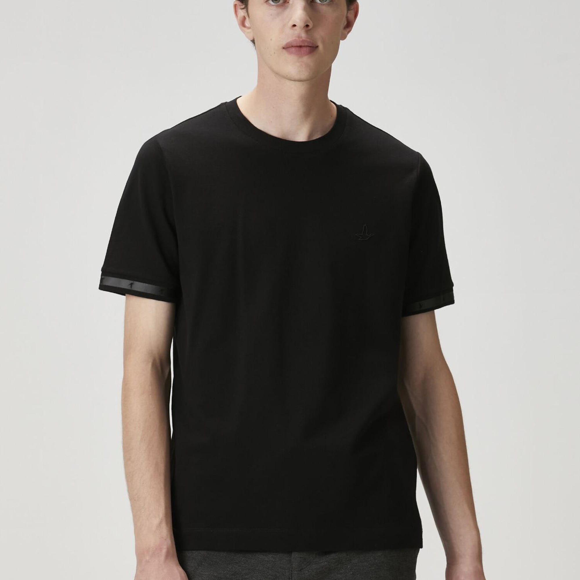 Beymen Club Erkek Siyah Logo Baskılı T-shirt