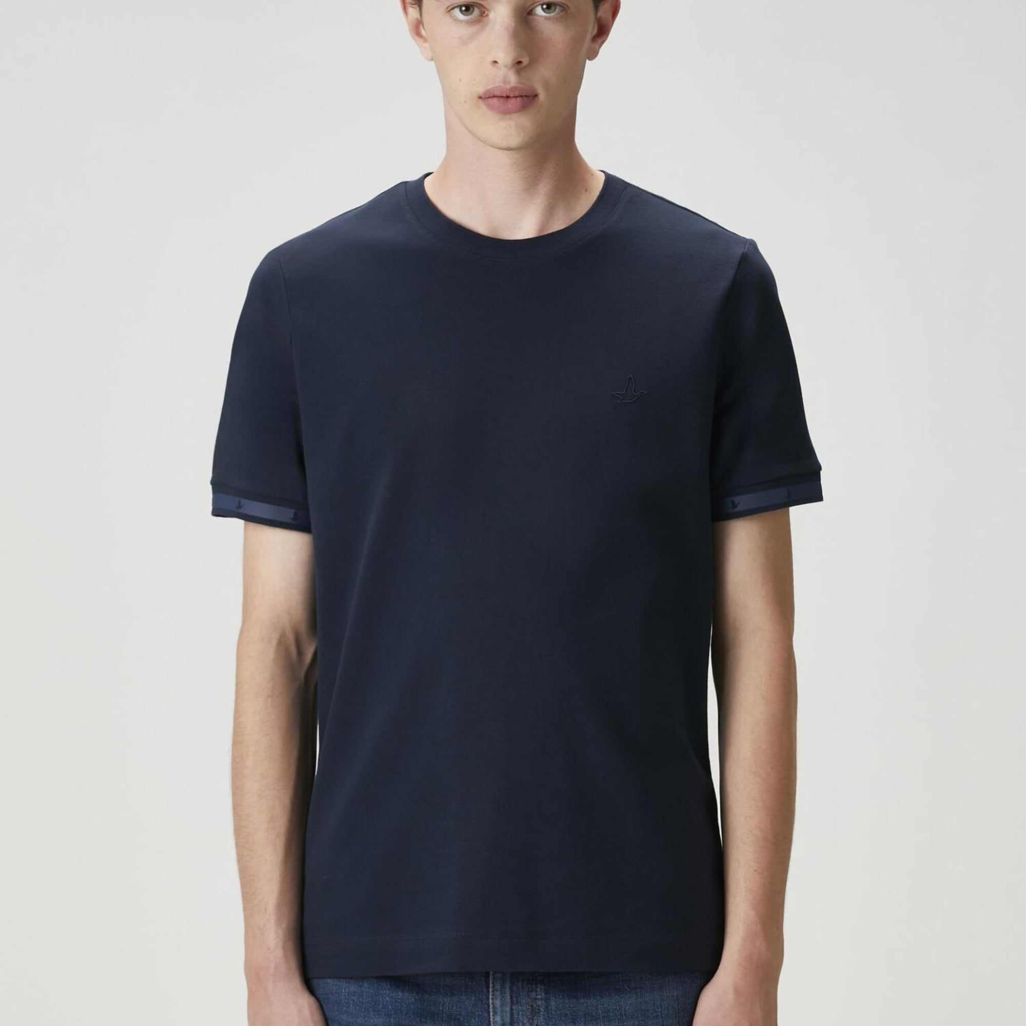 Beymen Club Erkek Lacivert Logo Baskılı T-shirt