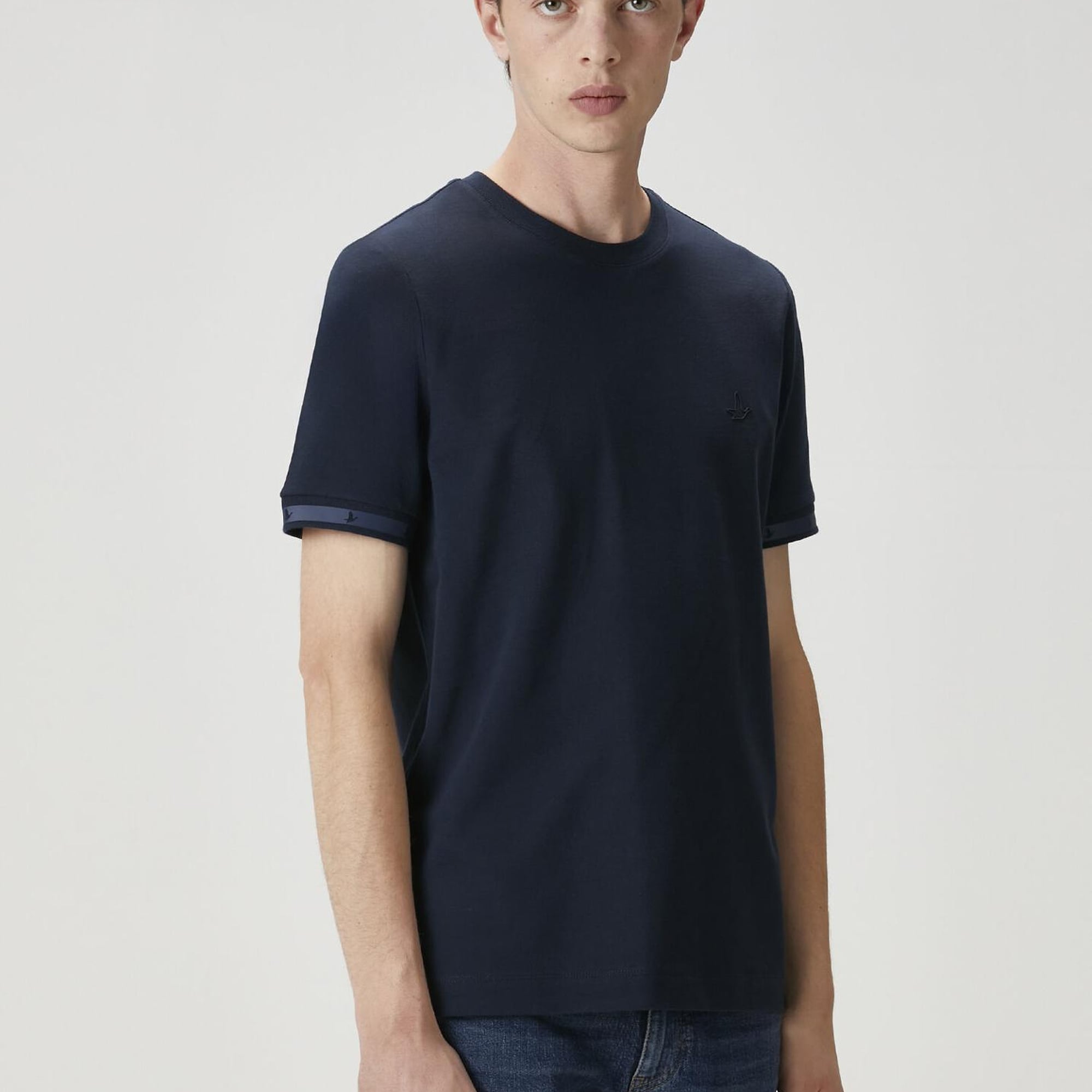 Beymen Club Erkek Lacivert Logo Baskılı T-shirt