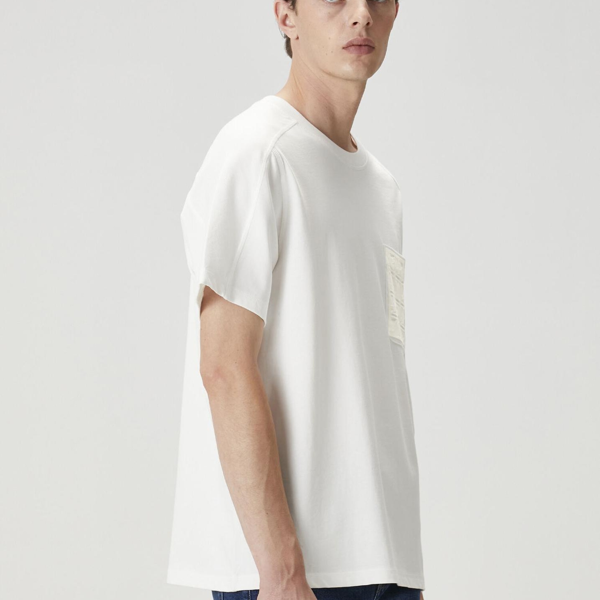 Beymen Club Erkek Beyaz Logo Detaylı T-shirt