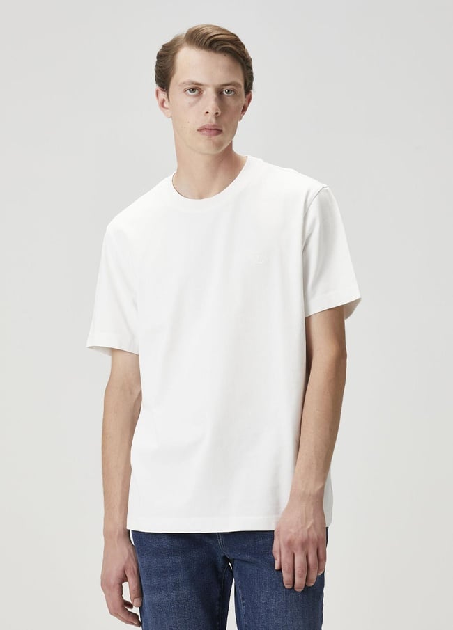  Beymen Club Erkek Relax Fit Beyaz Basic T-shirt