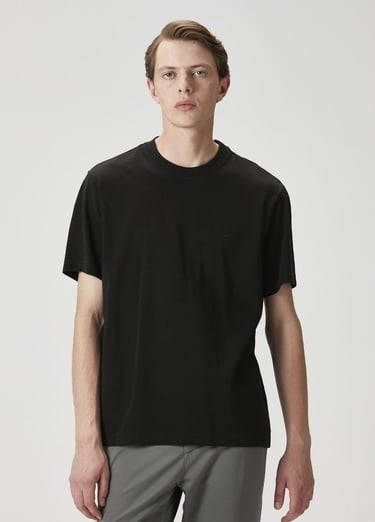  Beymen Club Erkek Relax Fit Siyah Basic T-shirt