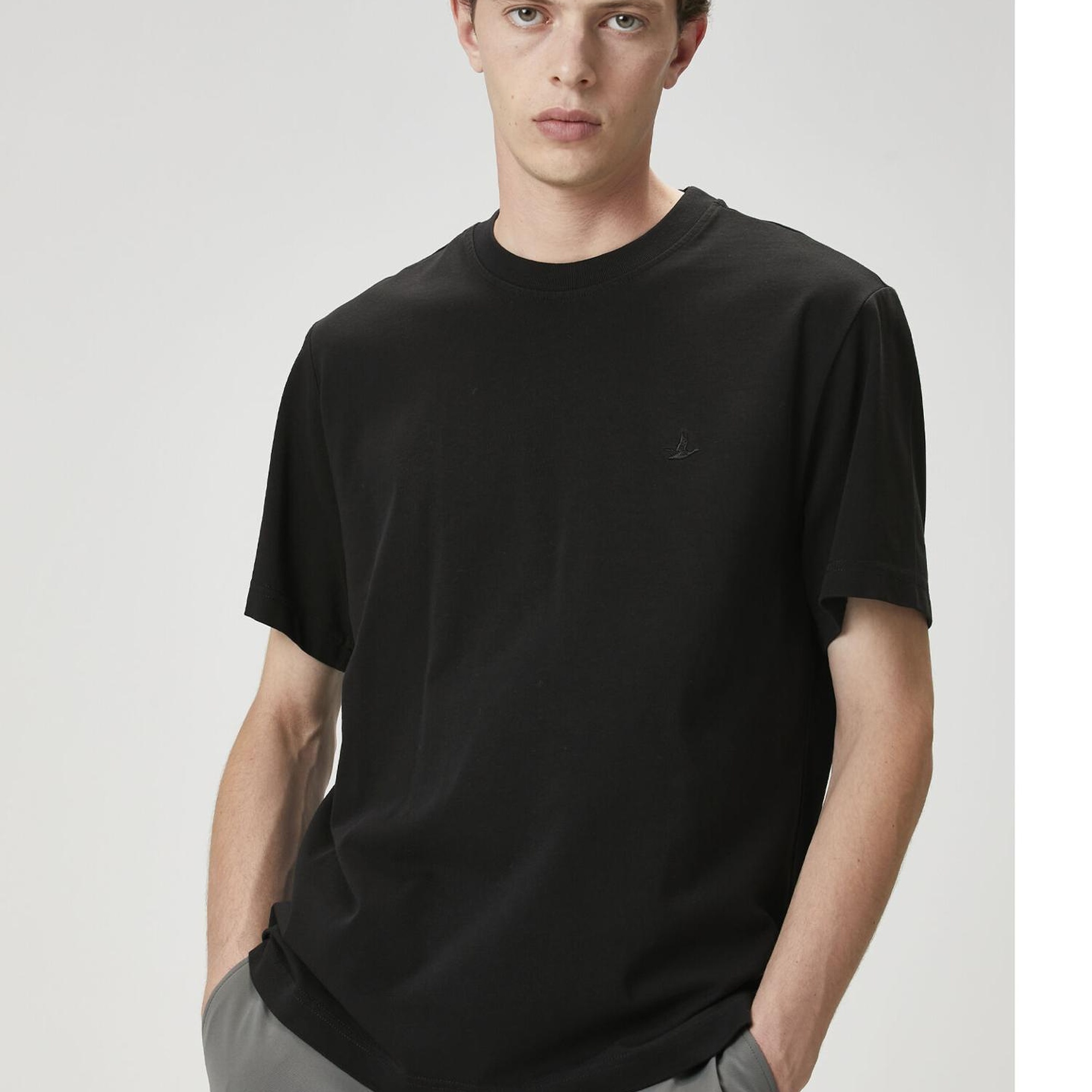 Beymen Club Erkek Relax Fit Siyah Basic T-shirt