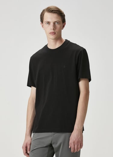  Beymen Club Erkek Relax Fit Siyah Basic T-shirt