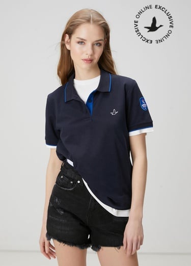  Beymen Club Kadın x Anadolu Efes Lacivert Polo T-shirt