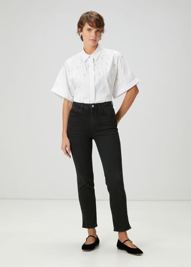  Beymen Club Kadın Slim Straight Siyah Jean Pantolon