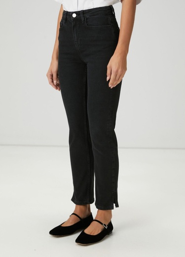  Beymen Club Kadın Slim Straight Siyah Jean Pantolon