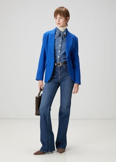  Beymen Club Kadın Mavi Taşlı Slouchy Jean Pantolon