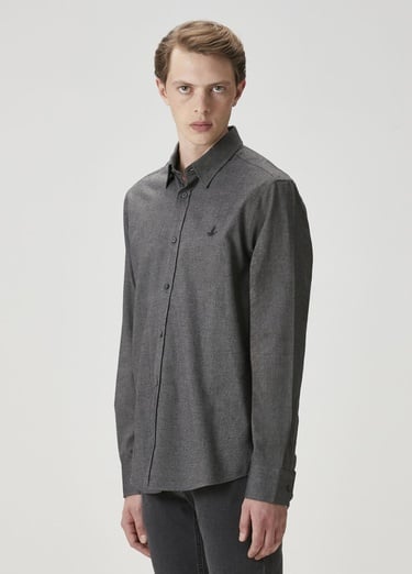  Beymen Club Erkek Comfort Fit Antrasit Gömlek