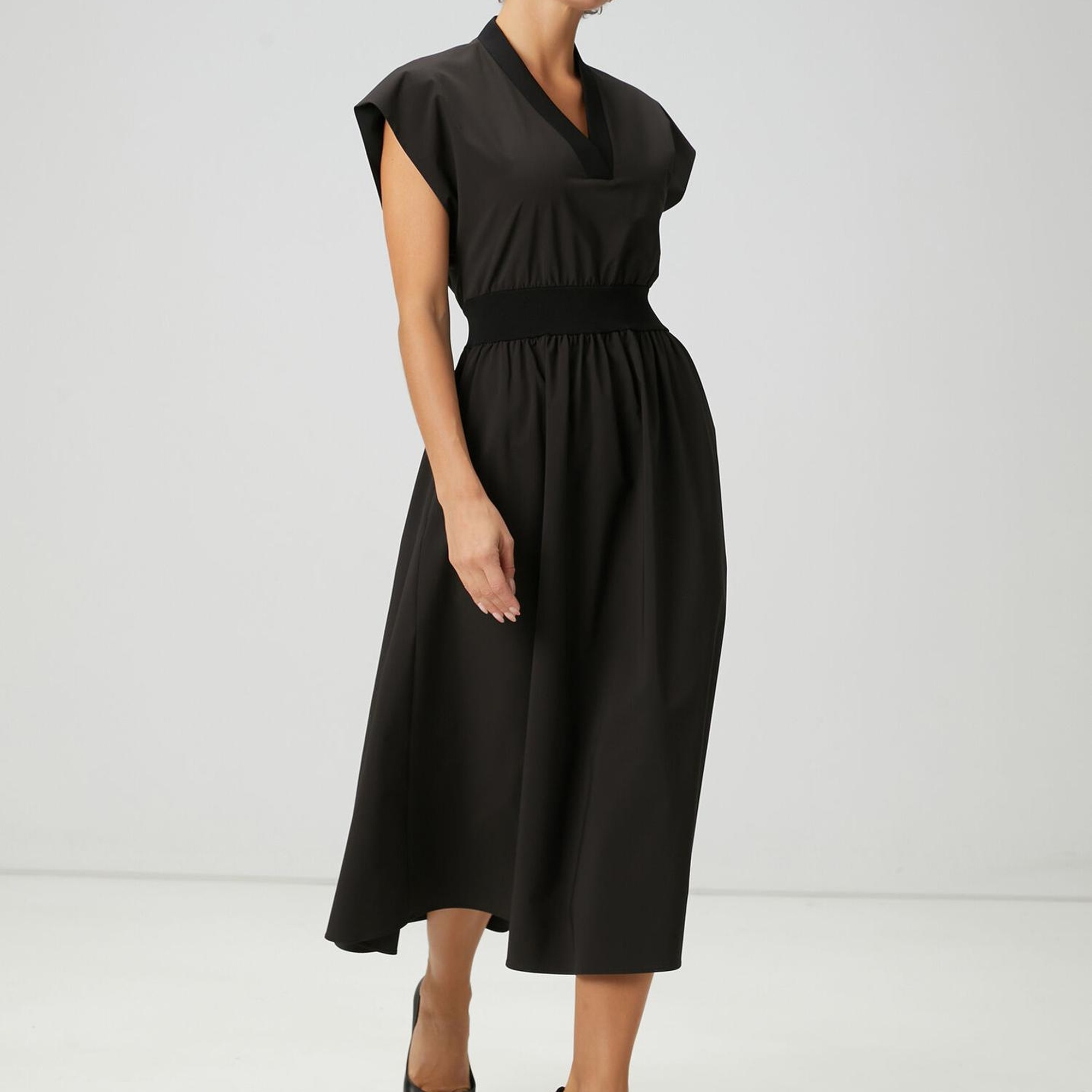 Beymen Club Kadın Siyah Midi Elbise