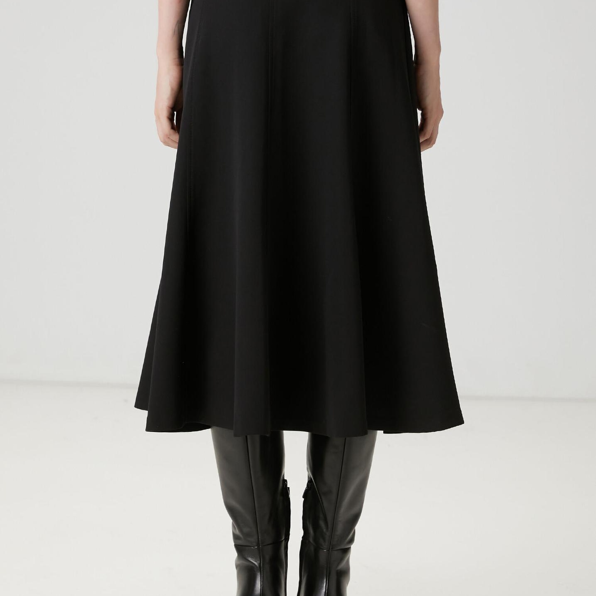 Beymen Club Kadın Siyah Midi Kloş Etek