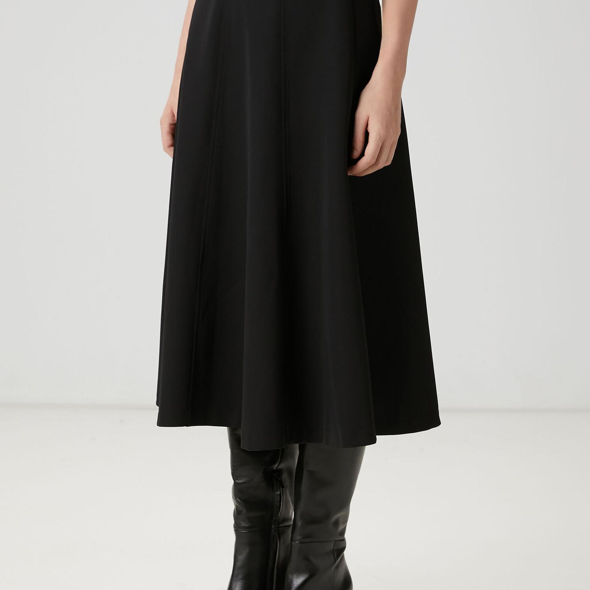 Beymen Club Kadın Siyah Midi Kloş Etek