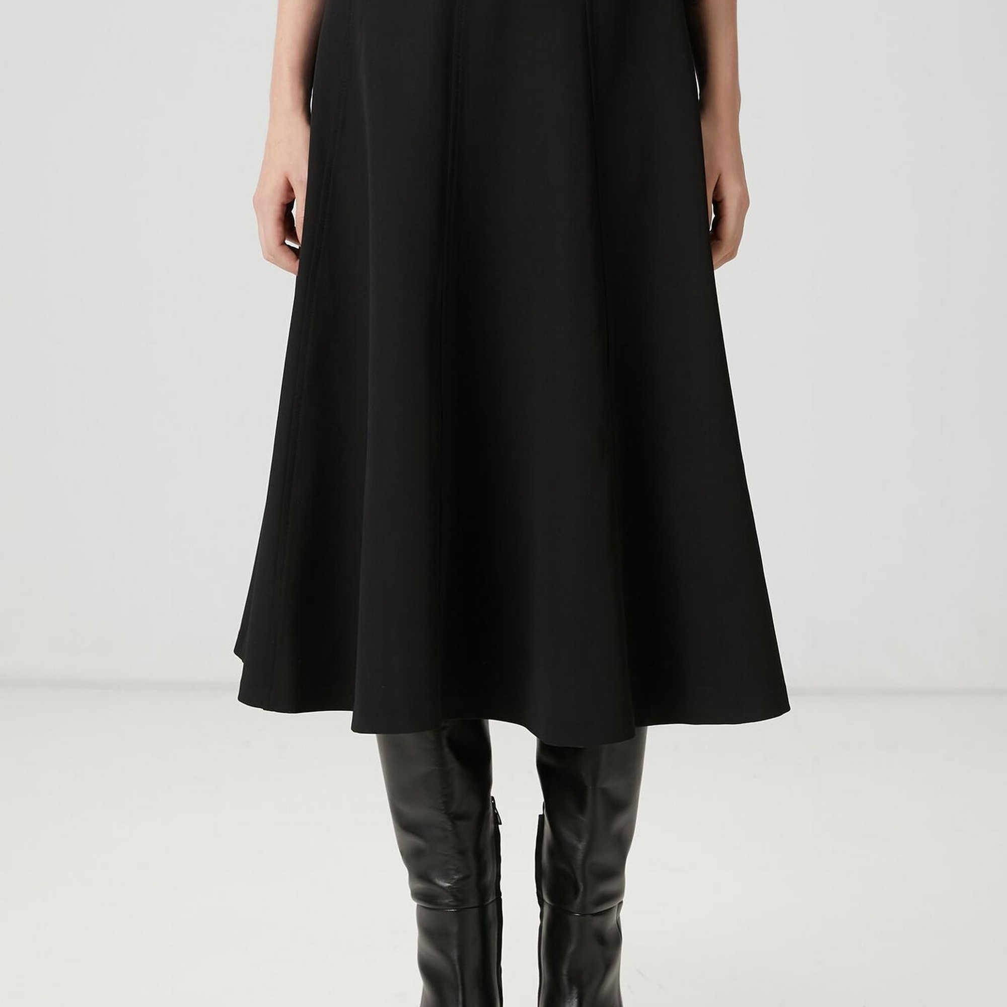 Beymen Club Kadın Siyah Midi Kloş Etek