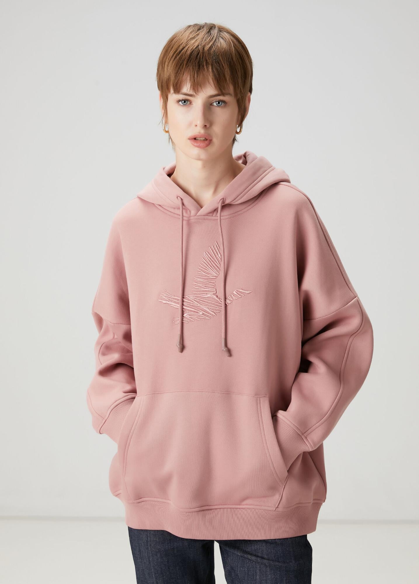  Beymen Club Kadın Gül Kurusu Kapüşonlu Sweatshirt