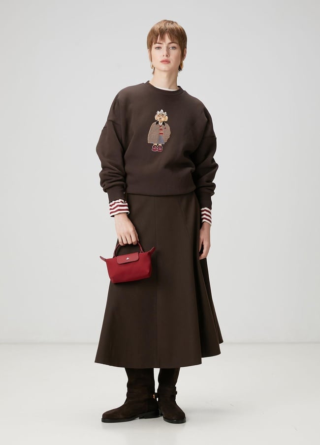  Beymen Club Kadın Kahverengi Midi Etek