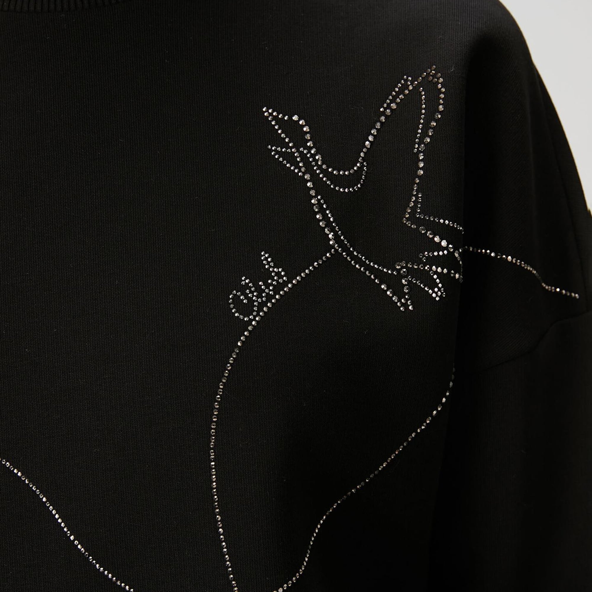 Beymen Club Kadın Siyah Taşlı Sweatshirt