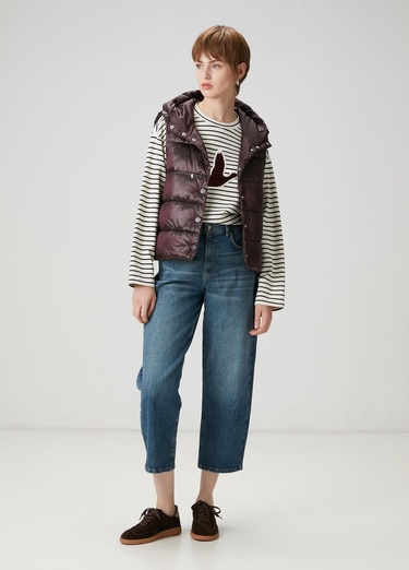  Beymen Club Kadın Lacivert Çizgili Sweatshirt