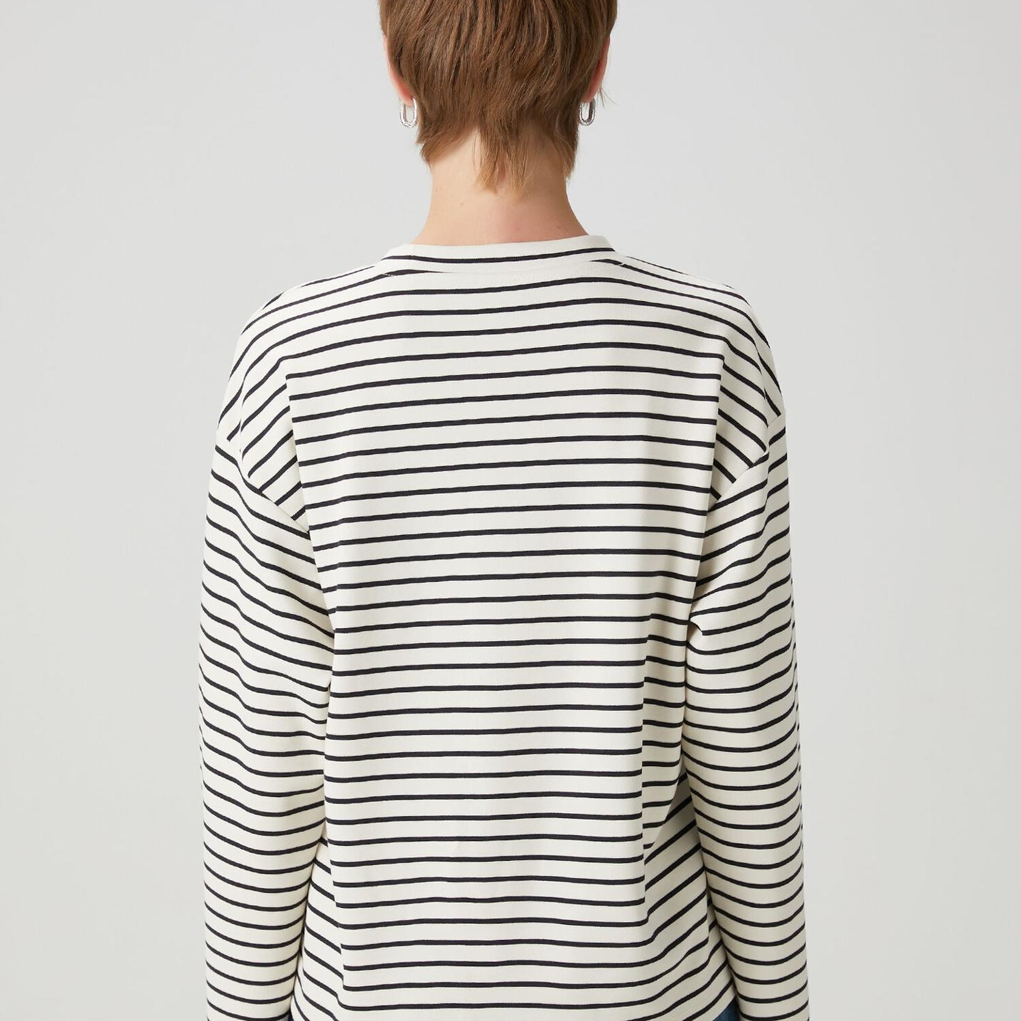 Beymen Club Kadın Lacivert Çizgili Sweatshirt