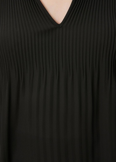  Beymen Club Kadın Siyah Pliseli Şifon Bluz