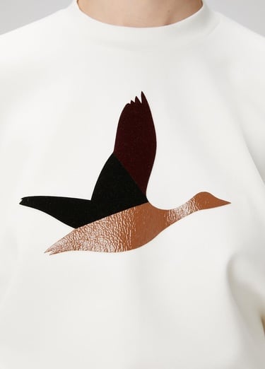  Beymen Club Kadın Ekru Logo Detaylı Sweatshirt