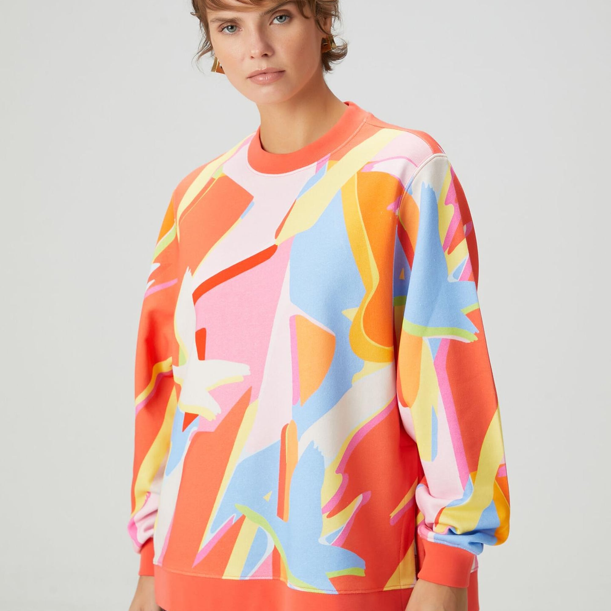 Beymen Club Kadın Çok Renkli Kuş Desenli Sweatshirt