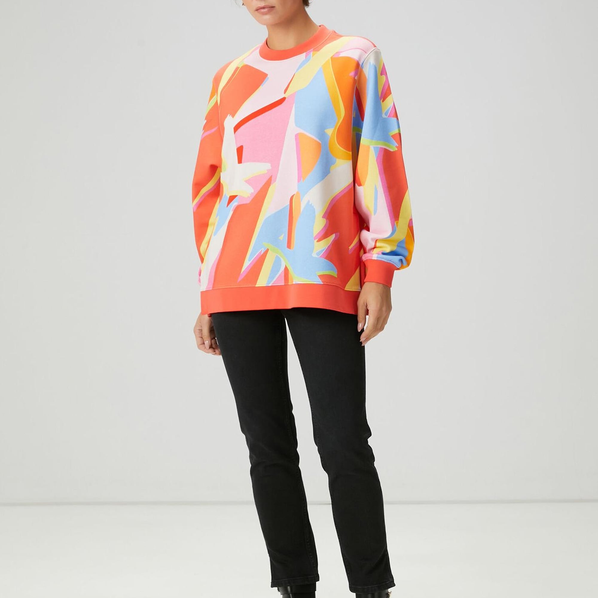 Beymen Club Kadın Çok Renkli Kuş Desenli Sweatshirt
