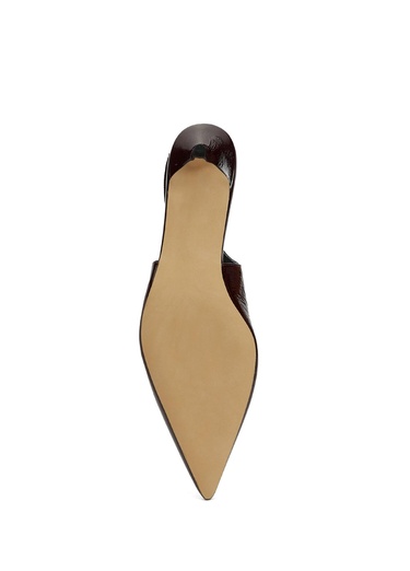  Beymen Club Kadın Bordo Deri Topuklu Ayakkabı