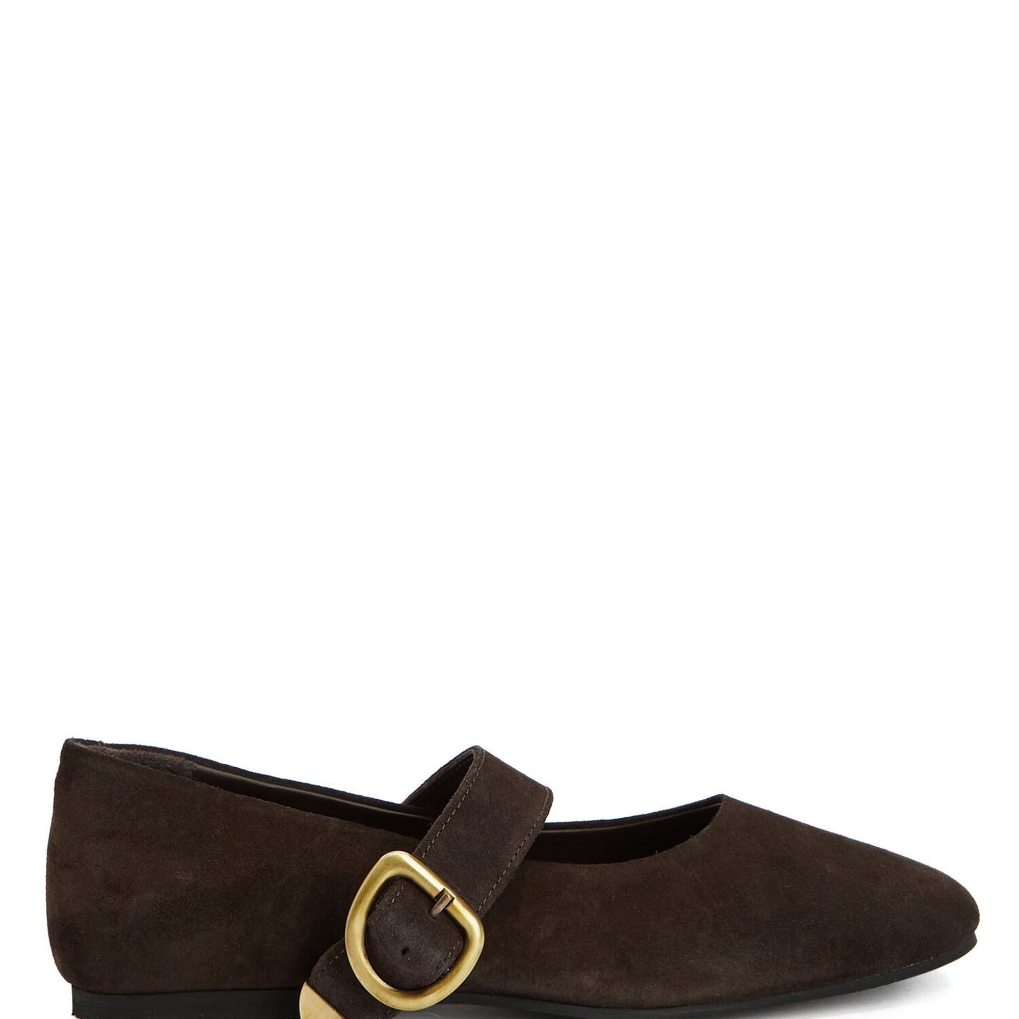 Beymen Club Kadın Kahverengi Antik Tokalı Süet Babet