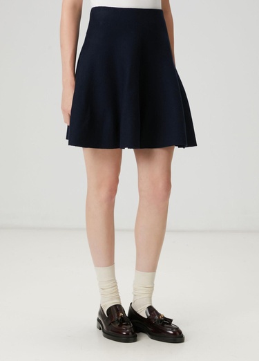  Beymen Club Kadın Lacivert Mini Triko Etek