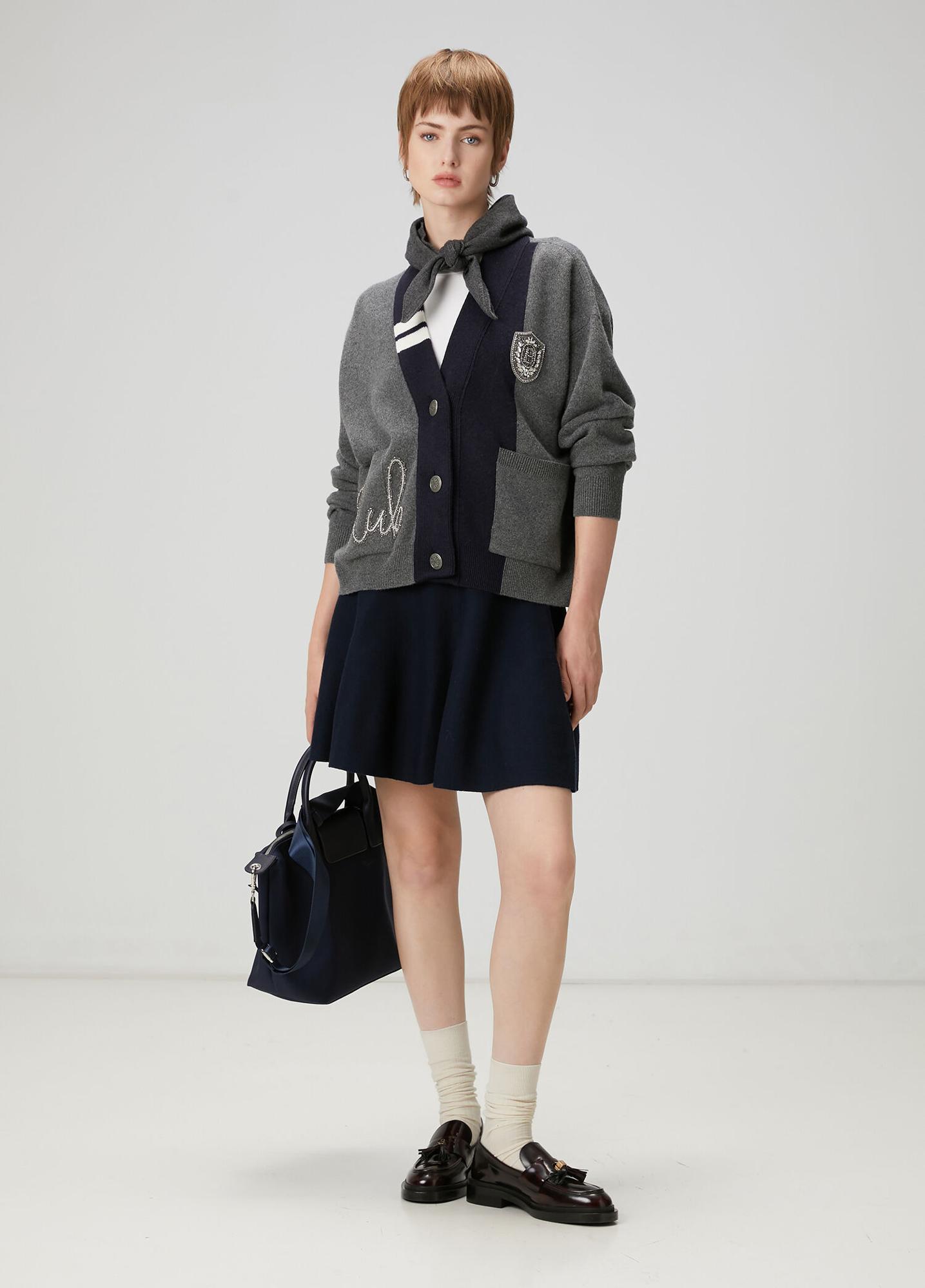  Beymen Club Kadın Lacivert Mini Triko Etek