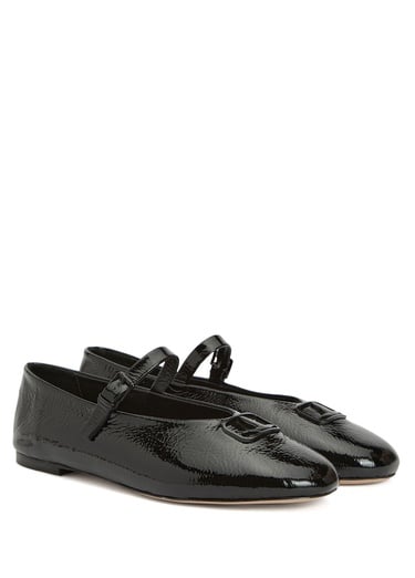  Beymen Club Kadın Siyah Kaz Logolu Rugan Babet