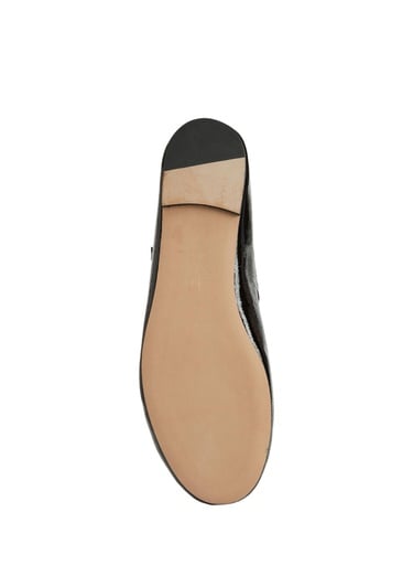  Beymen Club Kadın Siyah Kaz Logolu Rugan Babet