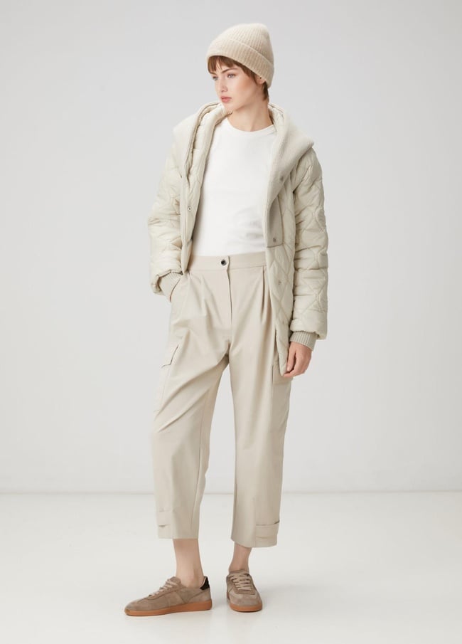  Beymen Club Kadın Bej Pileli Pantolon