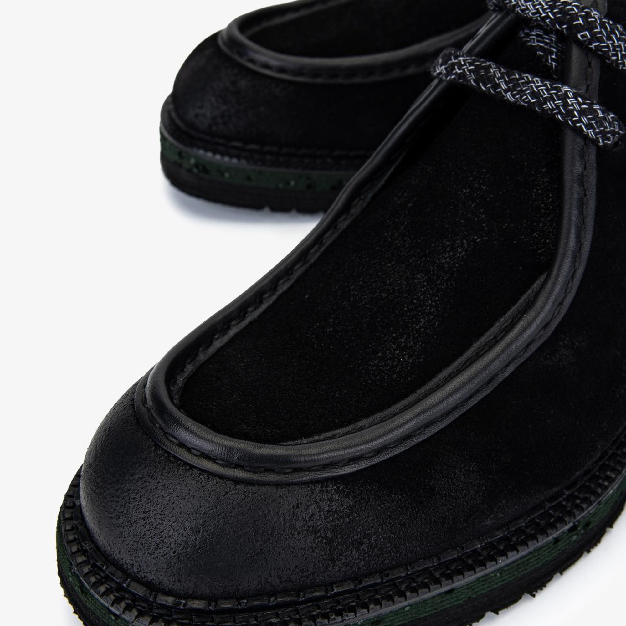 Valmenti Erkek Hakiki Deri Siyah Süet Casual Ayakkabı