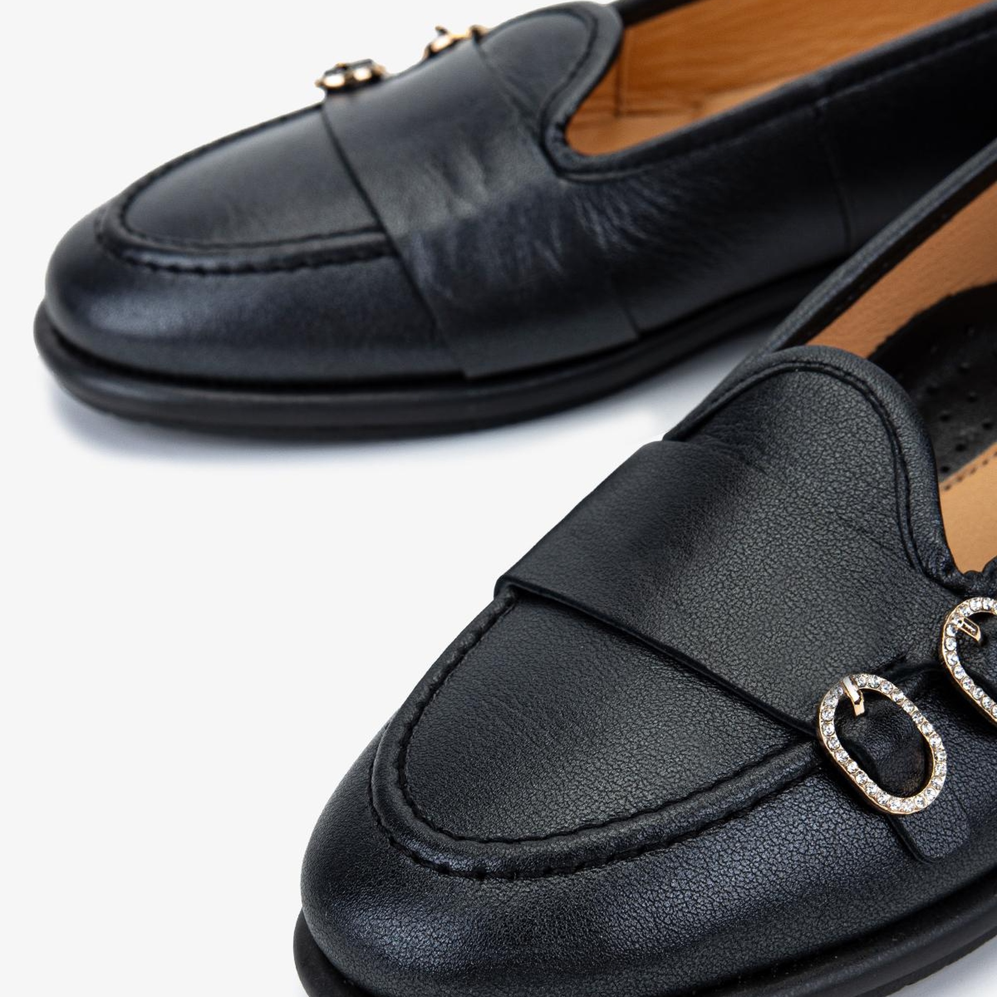 Valmenti Kadın Hakiki Deri Antrasit Loafer Ayakkabı