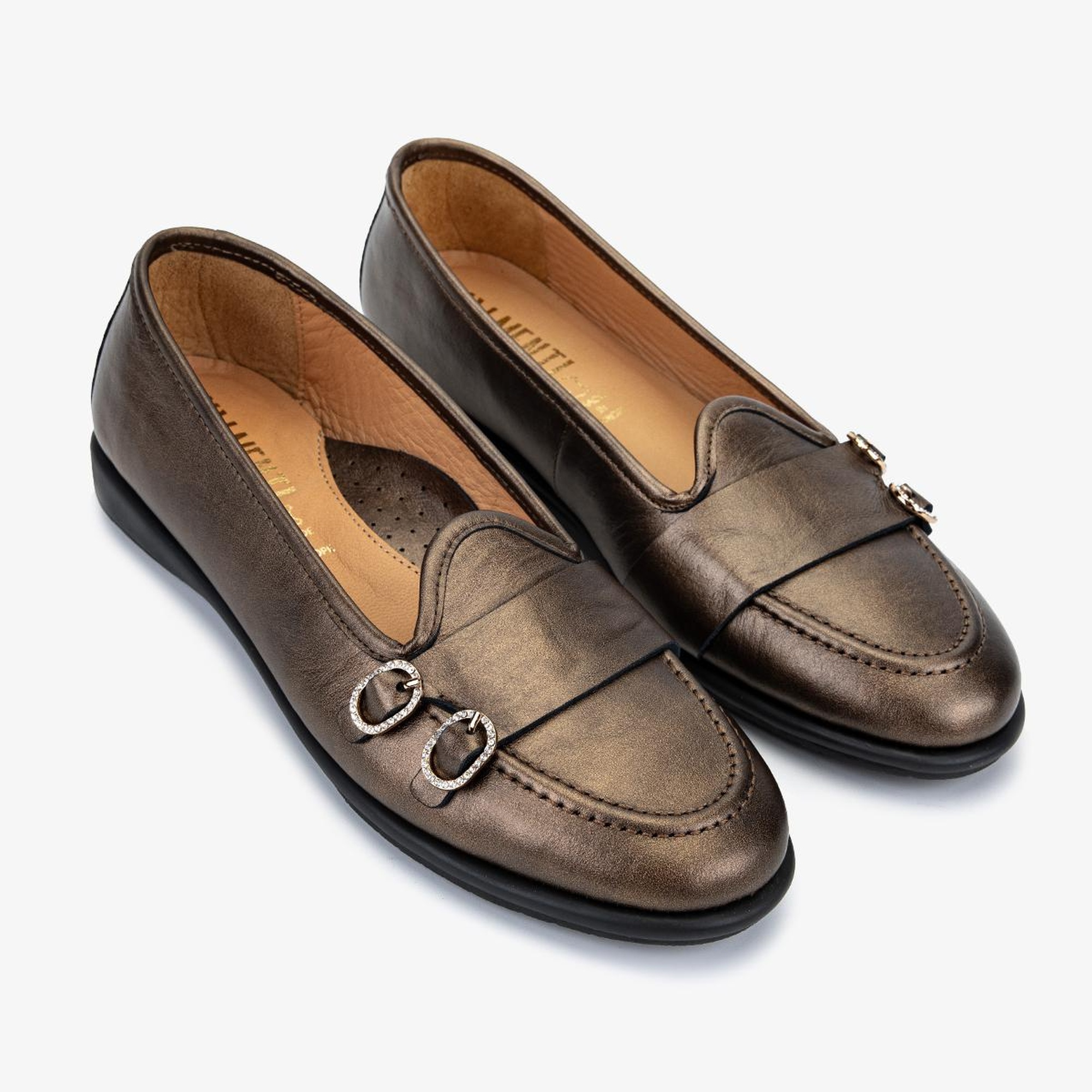 Valmenti Kadın Kahverengi Hakiki Deri Loafer Ayakkabı