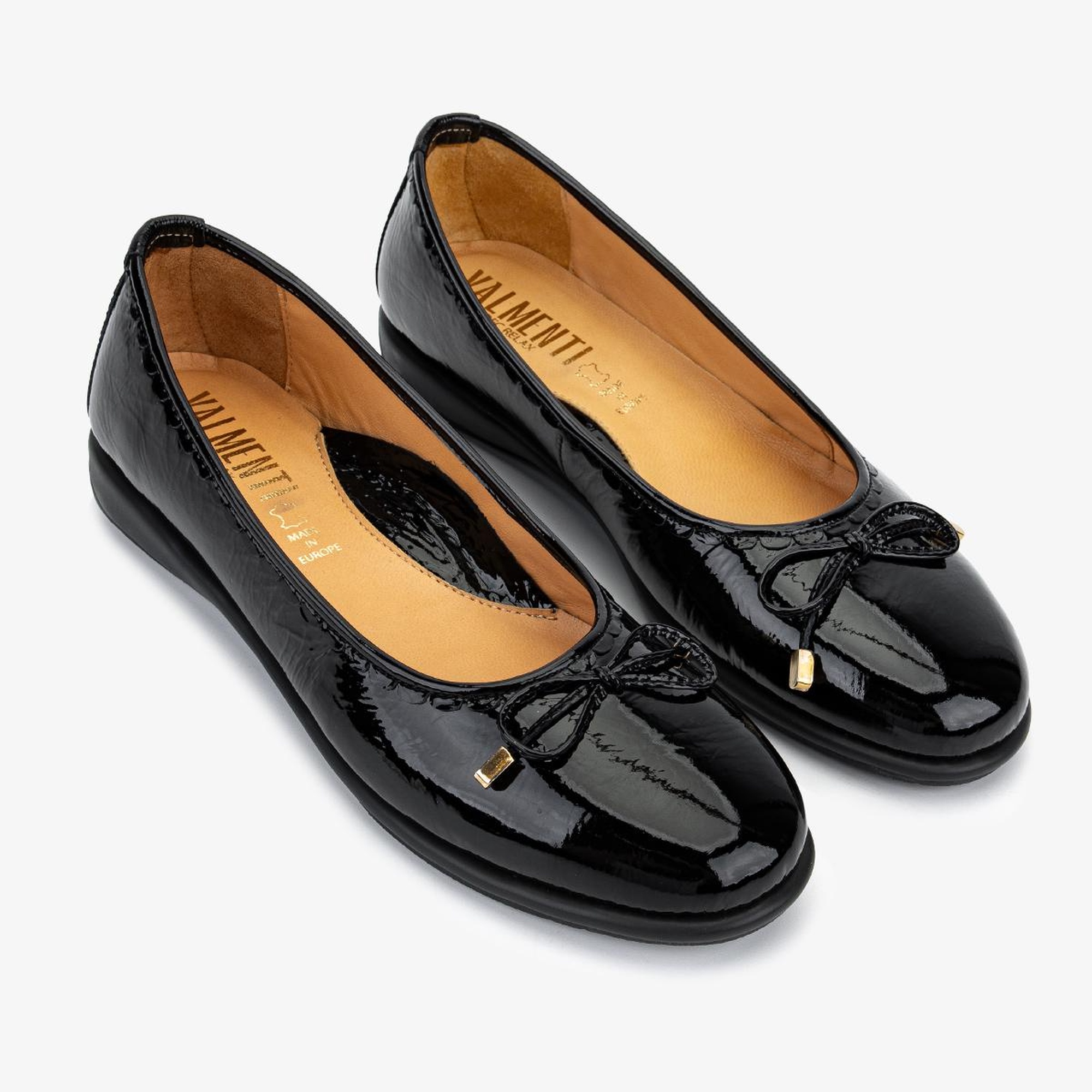 Valmenti Kadın Hakiki Deri Siyah Rugan Casual Ayakkabı