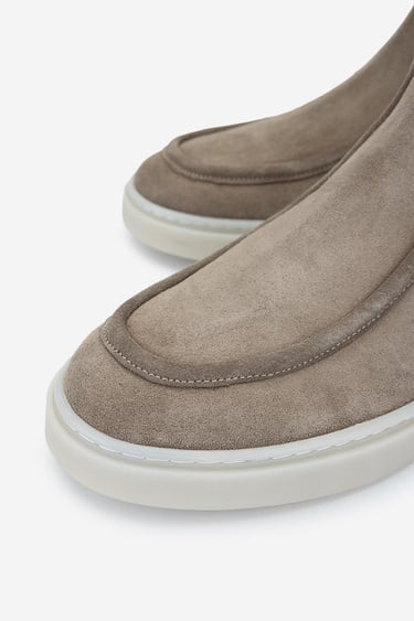  Valmenti Erkek Hakiki Deri Vizon Süet Casual Bot