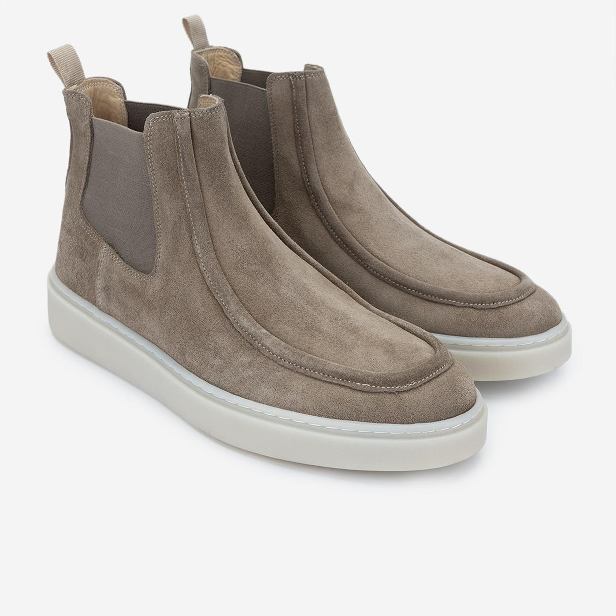 Valmenti Erkek Hakiki Deri Vizon Süet Casual Bot