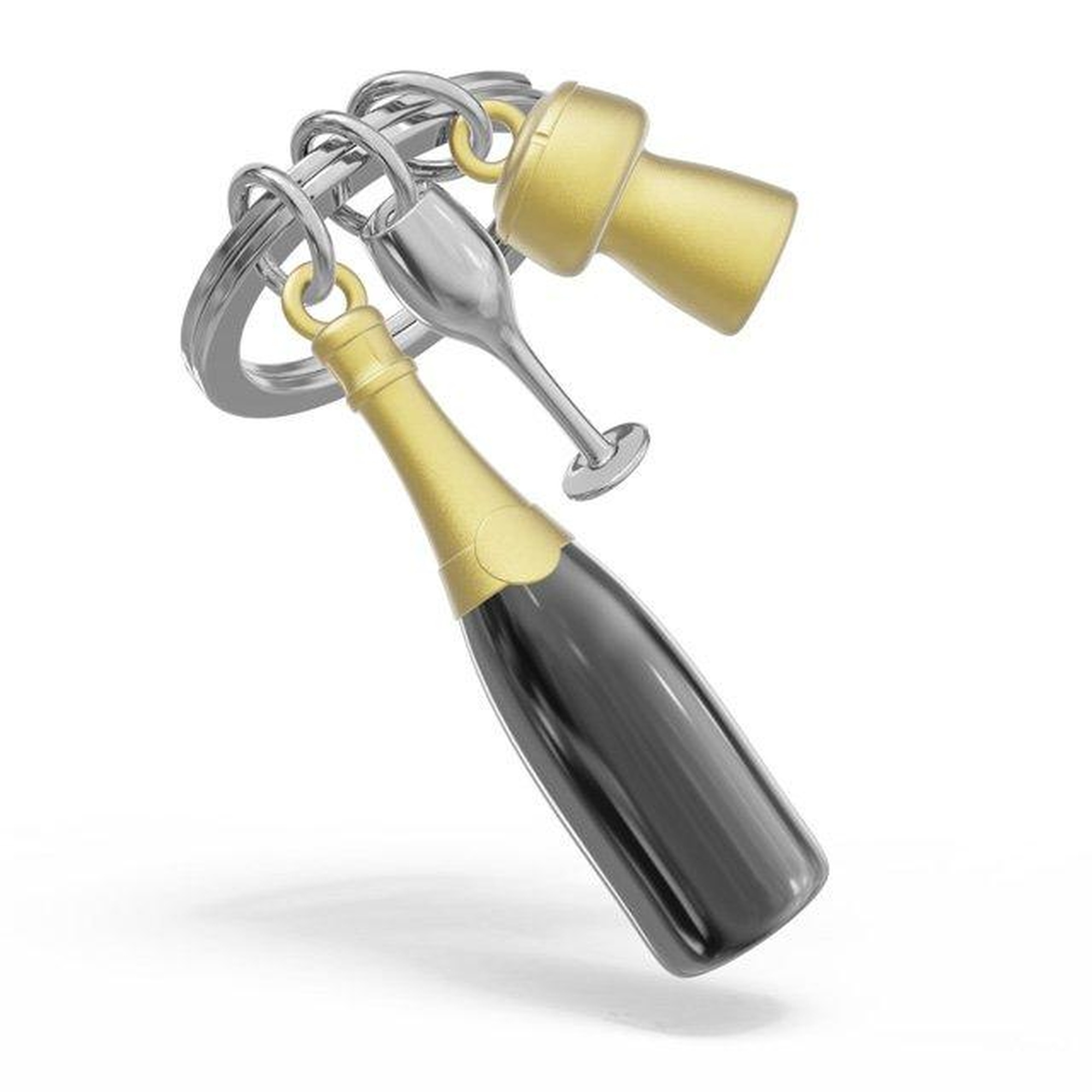 Metalmorphose Şampanya Kadeh Anahtarlık Siyah