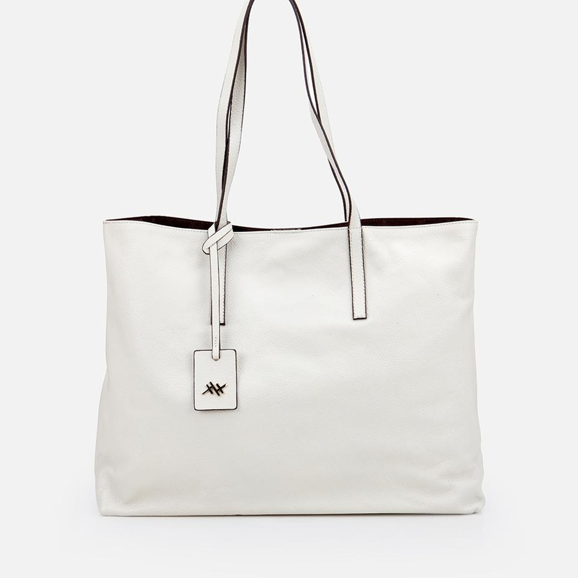 Kadın Deri Ekru Tote Çanta