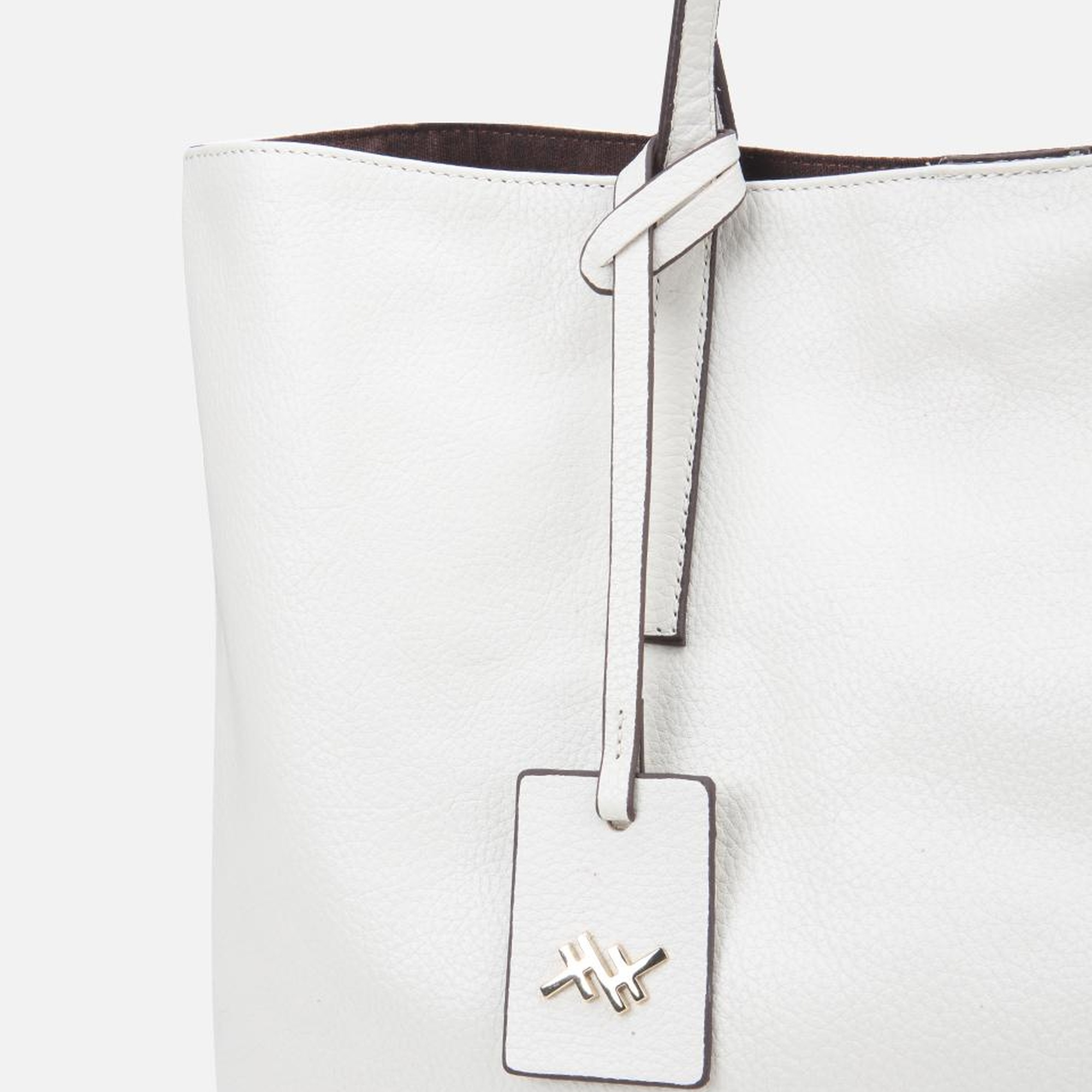 Kadın Deri Ekru Tote Çanta